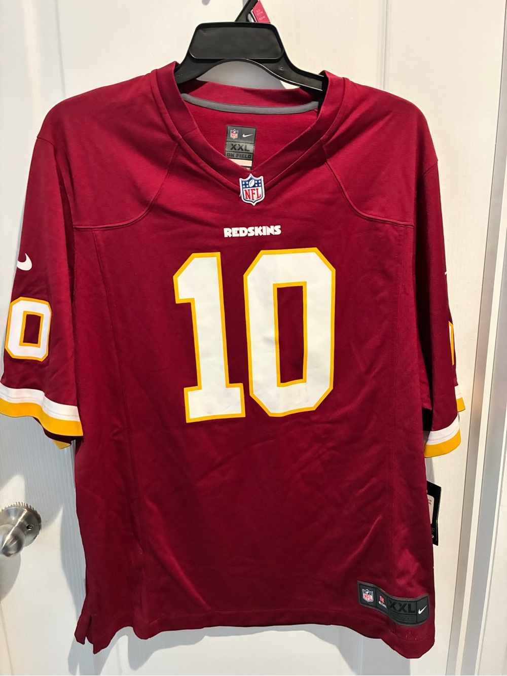 Nike Burgundy Washington Redskins #10 Men's Football Jersey
